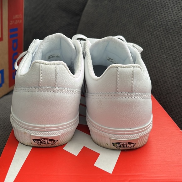 White Leather Vans - Picture 5 of 6